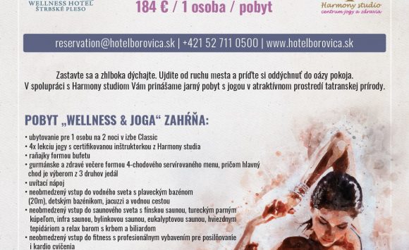 Pobyt s jogou v Tatrách vo Wellness Hoteli Borovica