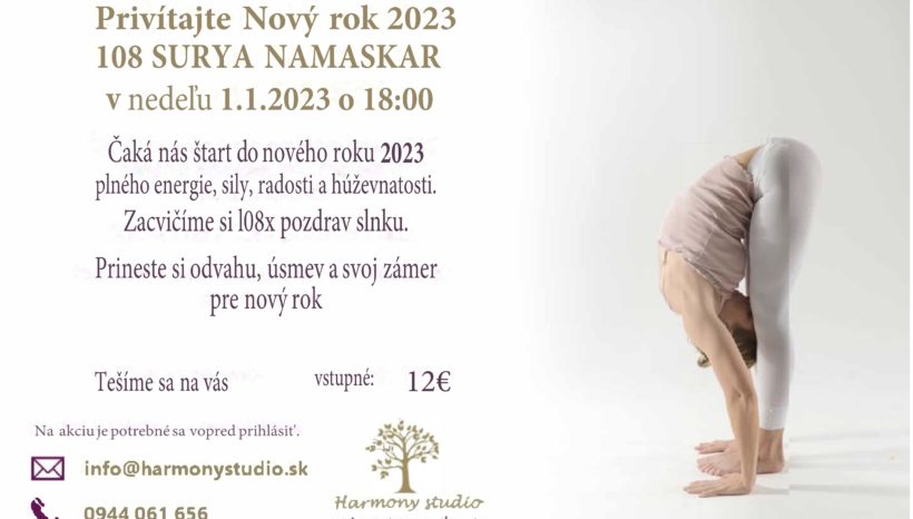 108 SURYA NAMASKAR – 108 Pozdravov slnka