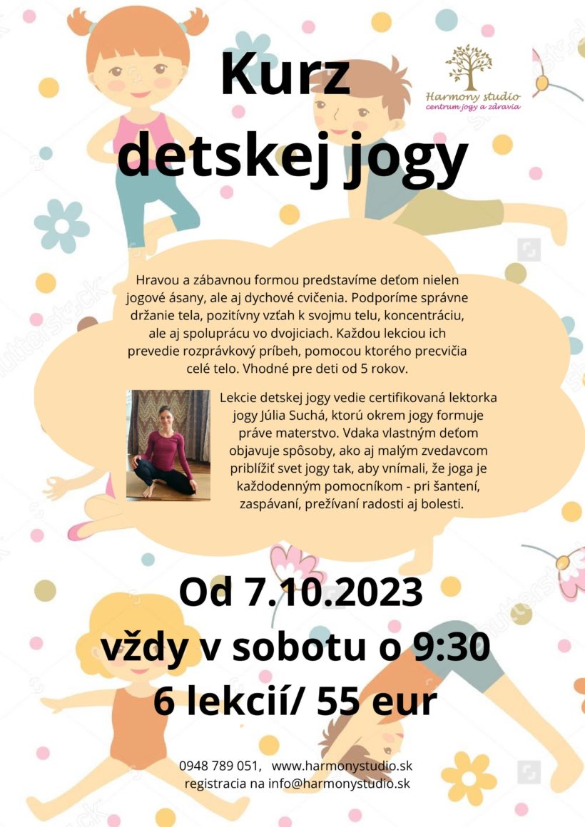 JOGA PRE DETI nový kurz od októbra